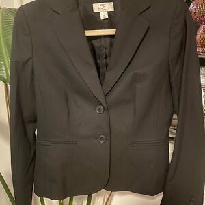 Ann Taylor Loft Black Blazer 4P